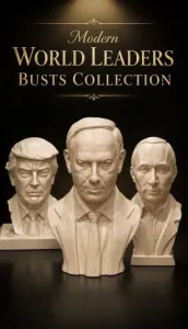 Famous Modern World Leaders Busts Collection