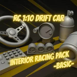 RC 1:10 Car Drift Basic Racing Interior Accessories Pack