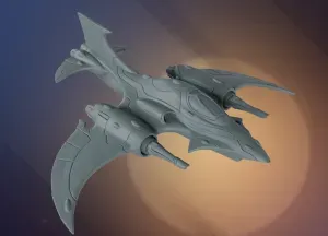 Space Elves Attack Fighter (plus presupported version)