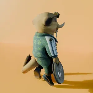 Crazy Timon - Stoners & Bad Boy Meerkat Cartoon Miniature
