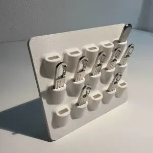 USB Stick Holder 3x15 Slanted