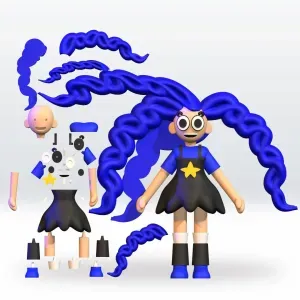 LILY Poppy Playtime Chapter 5 STL Multipart 3D Model