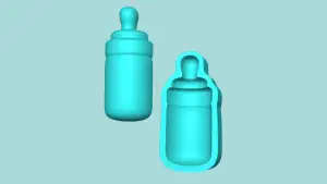 Baby Bottle - Mold Silicon Maker - Template