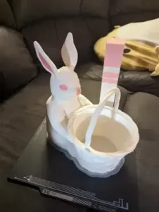 Easter bunny with a basket