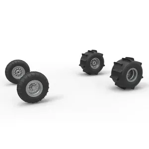 Wheel Set of Sand dragster Scale 1:25