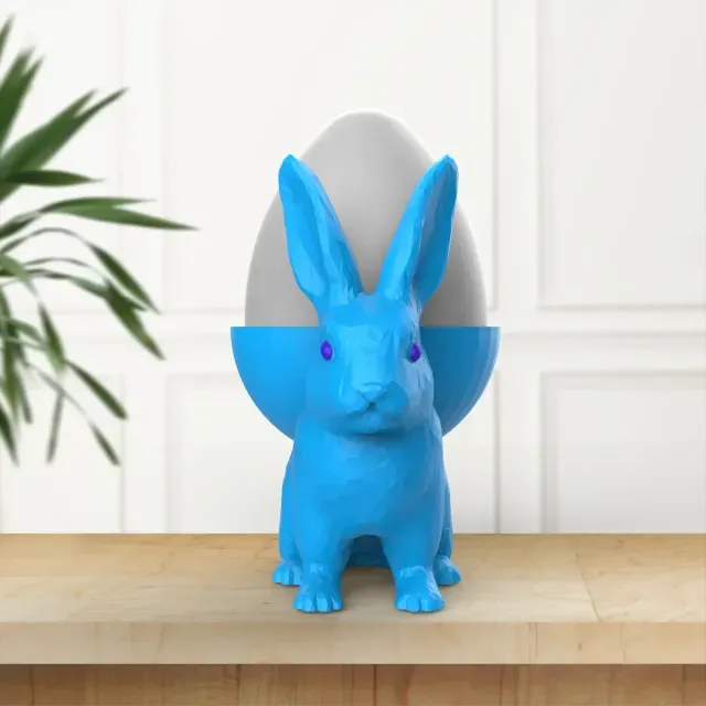 Easter Bunny Egg Holder, Easter Egg Gift, Rabbit Egg Holder — Фото 3 из 6