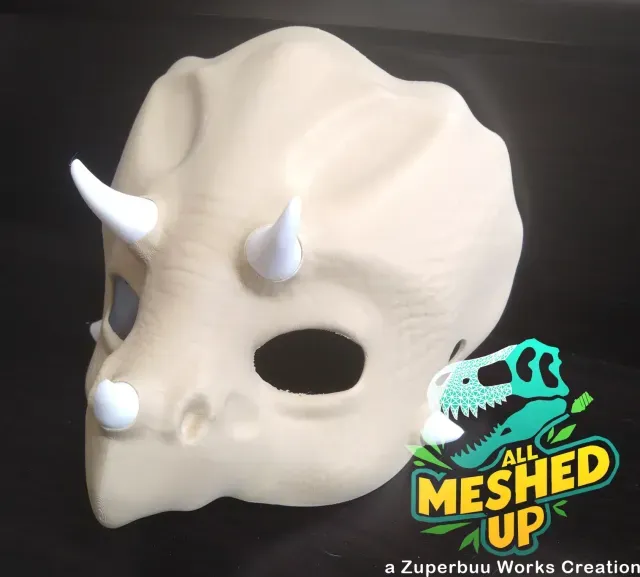 Triceratops Party Masks