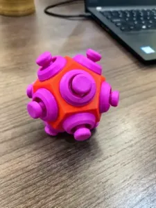 易打印无支撑解压球手指解压玩具