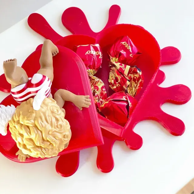 Cupid Falling For Love -Heart box container — Image 5 of 9