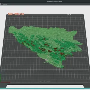 Cantons of Bosnia and Herzegovina. 3D Map puzzle (18 piece)