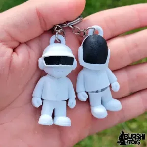 DAFT PUNK CUTE FLEXI KEYCHAIN PRINT IN PLACE