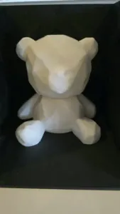 🧸 Low Poly Teddy Bear – Modern Decorative Figurine