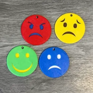 Emoji Communication Keyrings – Craft with Purpose (V2)