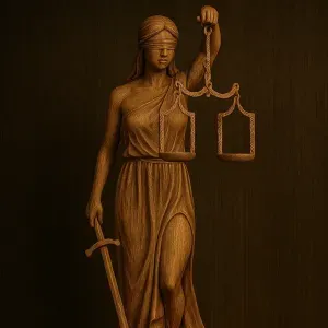 Lady Justice. Metallica statuette