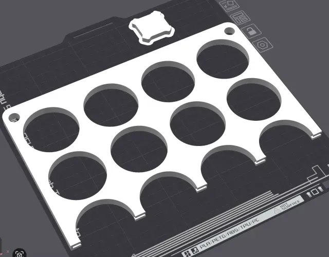 Vinyl Roll Holder STL for Cricut Maker 3 | 20-Hole Organizer — Фото 5 из 9
