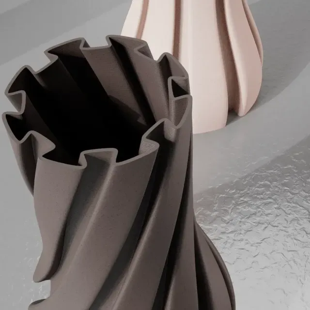 VASE 0039 C | RIBBON VASE HOME DECOR — Фото 6 из 9