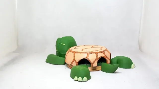 Turtle cup holder (No supports needed) — Фото 8 из 9