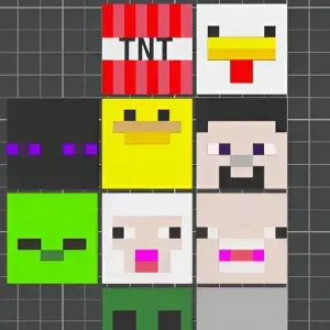 Minecraft Character Magnet Set