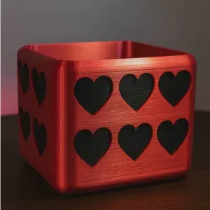 Cube Heart Planter