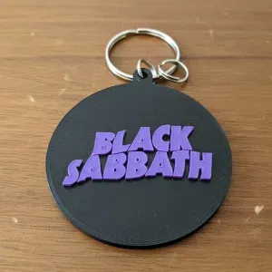 Keychain Rock Music - Black Sabbath