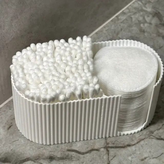 Cotton Swab and Pad Organizer Holder