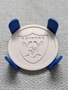 Las Vegas Raiders Coaster w/holder (holds 6)
