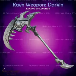 Kayn weapons Darkin Cosplay League of Legends - STL File