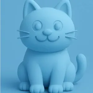 simple cat figurine