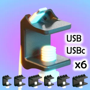Wire Holder - USB & USBc - Screw Clamp