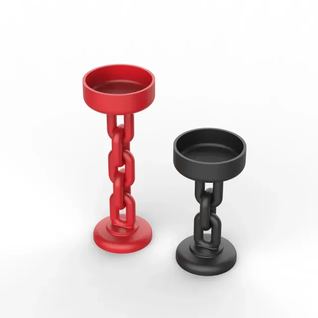 Chain Candle Holder Tealight, 2 Size Set, Chain Candlestick — Image 5 of 7
