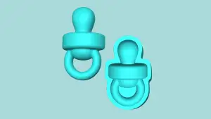 Baby Pacifier - Mold Silicon Maker - Template