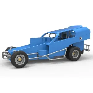 Vintage Dirt Modified stock car Version 2 Scale 1:25