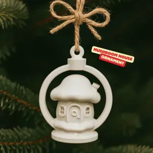 MUSHROOM HOUSE ORNAMENT / CHRISTMAS DECOR