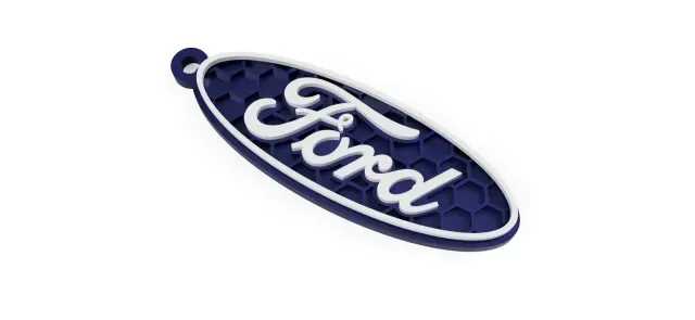 Ford honeycomb logo keychain — Image 4 of 4
