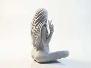 Cool Girl Figurine Female Figure 3D Printable