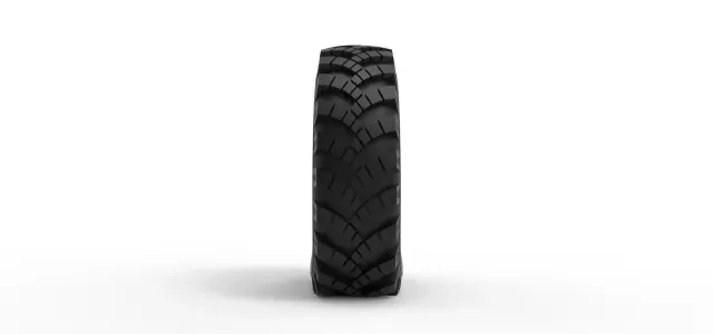 Military Ural tire OI-25 deflated Scale 1:25 — Фото 5 из 9