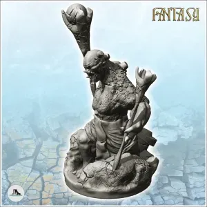 Cyclops with stick in hand (3) - miniatures warhammer mini R