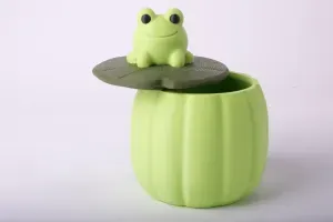 Frog Lily Trinket Box - Cute Lily Pad Storage