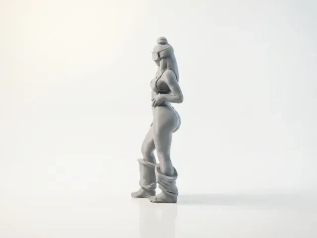 Ski Babe Winter Sports Female Figurine 3D Printable — Фото 2 из 4