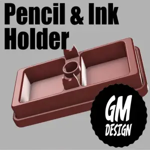 Pencil & Ink Holder – Writing Desk Organizer