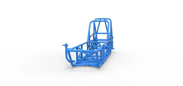 Frame of Vintage Dirt Modified stock car V3 Scale 1:25 — Фото 5 из 9
