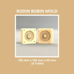 MOLD FOR RODIN COIL TOROIDAL - 185 X 185 X 65 MM 24 TURNS