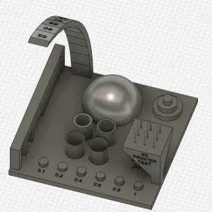 Test model for 3d printer