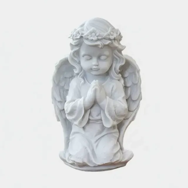 Estátua de um anjo em oração