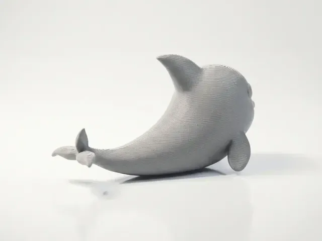 Cute Whale Figurine Chibi Animal 3D Printable — Фото 2 из 4