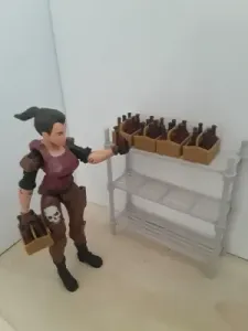 Beer / Soda sixpack (1:18 scale)