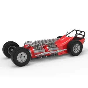 Vintage AWD Dragster Version 2 Scale 1:25