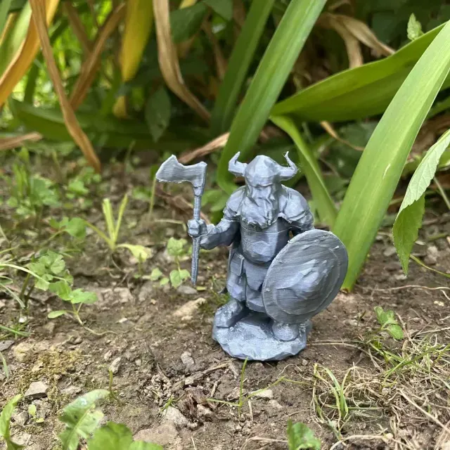 Dwarf Warrior on a pedestal for DnD