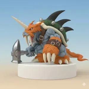 Zudomon Digimon Creature Model