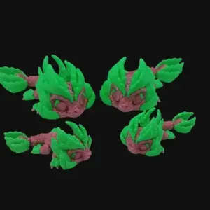 3D Tinys Strawberry Dragon